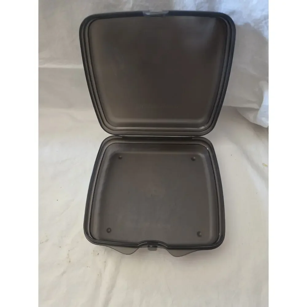 Tupperware Black Hinged 5